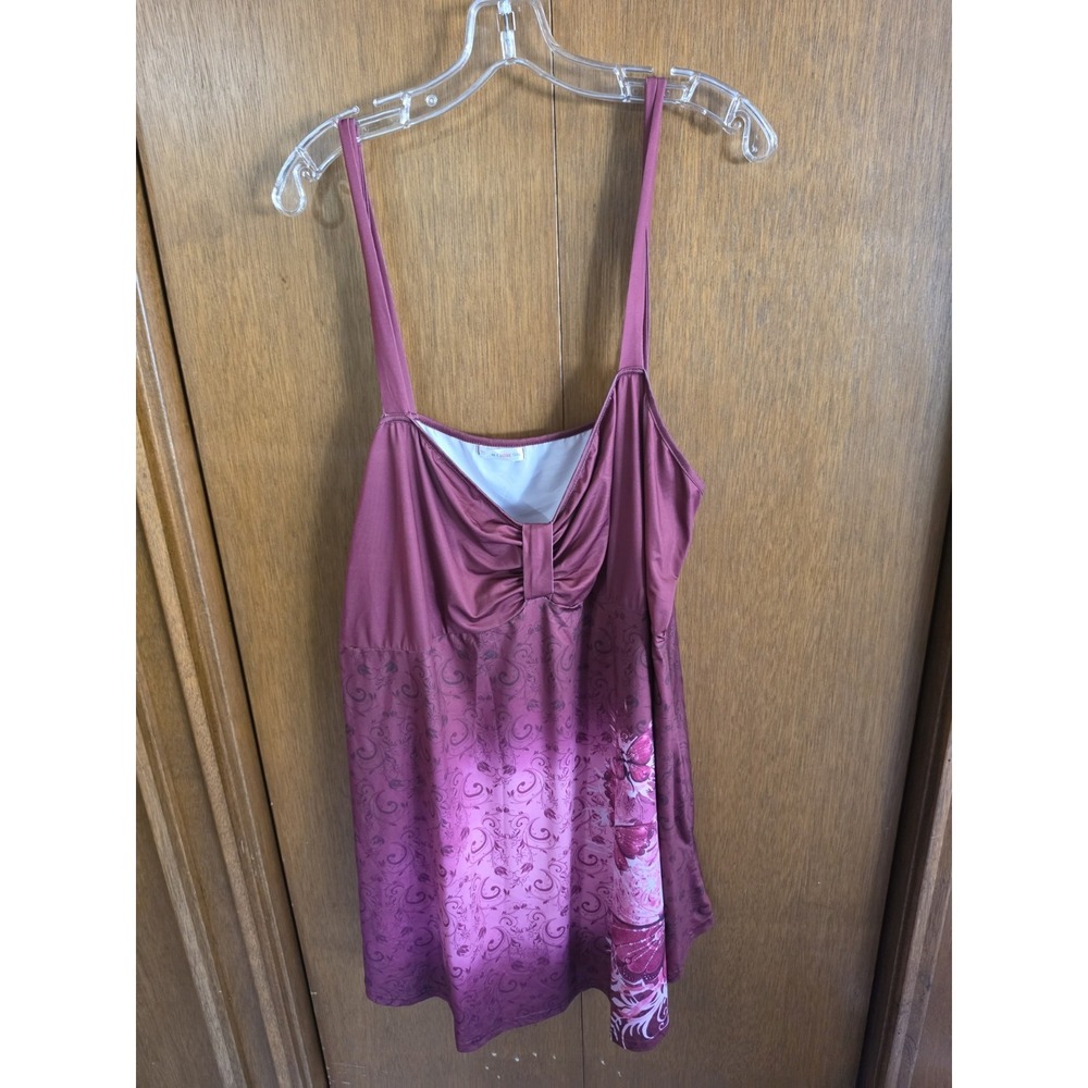 Women's Rose Gal Butterfly Flowy Comfy Tank Top SZ 5XL Spaghetti Strap